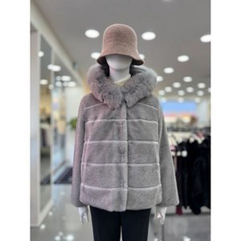꼼빠니아 후드 페이크 퍼 자켓 CAEW0WFU120 백화점 아울렛 (4392637)