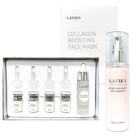 [정품]라비앙 콜라겐 앰플 프로페셔널 프로그램 1박스 + 미스트 에센스 100ml + 부스팅 페이스 마스크 팩 1박스 (4매)