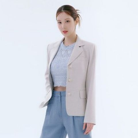 더엣지 린넨혼방 클래식 자켓