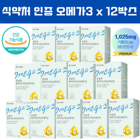 닥터린 초임계 추출 알티지(rTG)오메가3 30캡슐, 360정, 1개