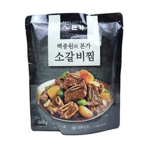 더본코리아 백종원 본가 소갈비찜, 500g, 4개