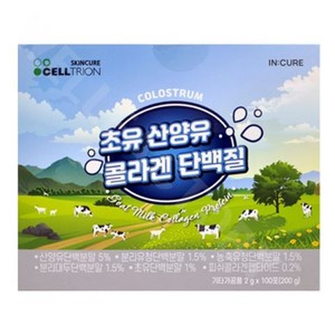 셀트리온 초유산양유 콜라겐 단백질 100포, 1개, 2g