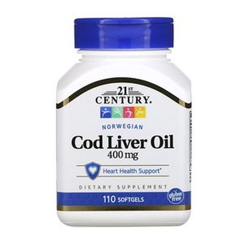 21세기 센츄리 노르웨이 대구 간유 400mg 110캡슐, 110개, 1개