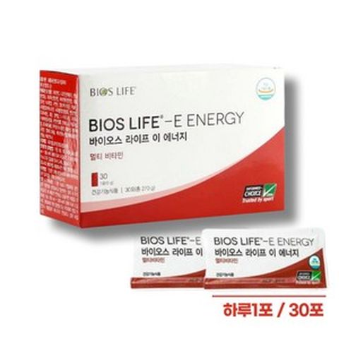 유니시티 바이오스 라이프 이 에너지 멀티 비타민 9gx 30포(270g) BIOS LIFE - E ENERGY 하루1포, 단품, 1개, 30g