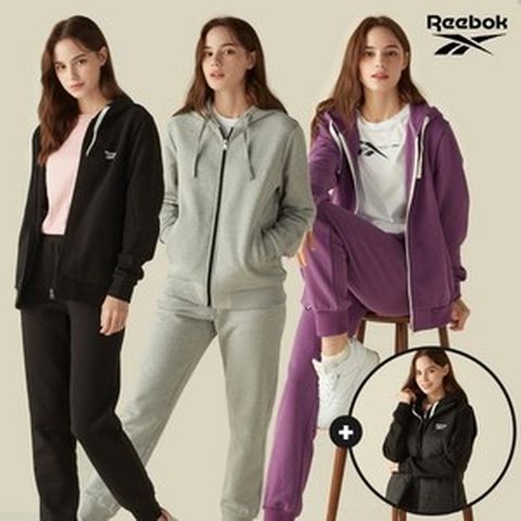 [KT알파쇼핑][이월] [REEBOK] NEW 리복 패딩 베스트 + 기모 트레이닝복 3종세트 여성 택1