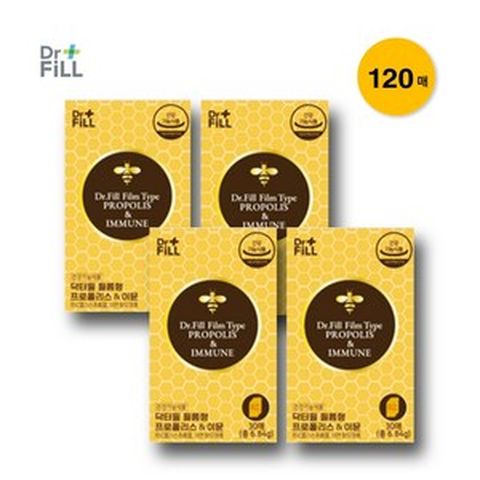 [NEW] 업그레이드 닥터필 호주산 플라보노이드 프로폴리스&이뮨 필름형, 6.84g, 4개