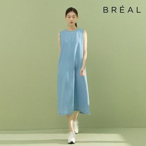 브리엘 25SS 데님 슬리브리스 원피스 2종