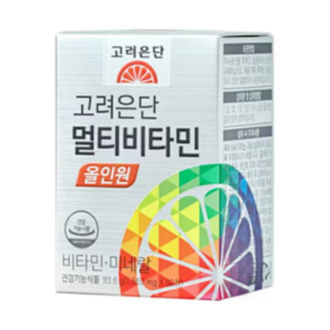 고려은단 멀티비타민 올인원, 60정, 1박스