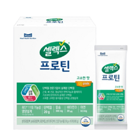 셀렉스 셀렉스 코어프로틴 프로 고소한맛, 38g, 10개