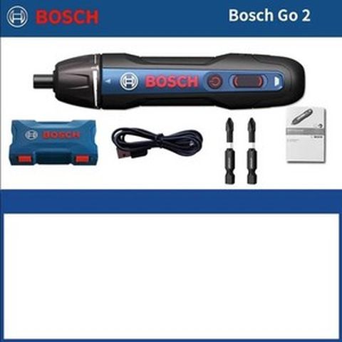 호환 BOSCH GO2 무선 전기 스크루 드라이버 다기능 박스 포함 미니 핸드 드릴 가정용 DIY 전동 공구, [01] BOSCH GO 2 SET1