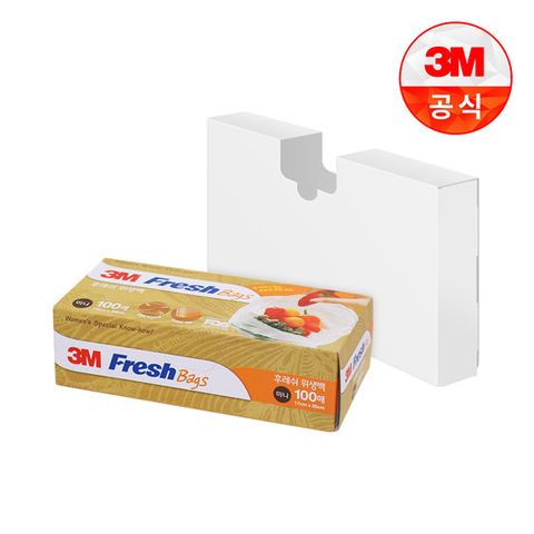 [3M]후레쉬 위생백(미니)100매+비닐정리함(소)