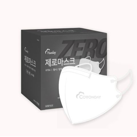 휴데이 KF94 제로 마스크 50매 (1매×50개/화이트/대형)