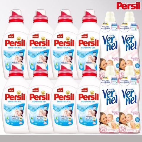 퍼실 센서티브젤 8통 + 버넬센서티브 4통