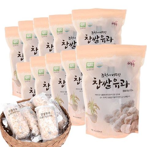 [담양한과] 전통한과 찹쌀 유과 80g x 10봉