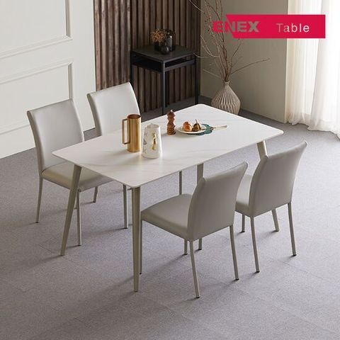 에넥스 라운지 통세라믹 식탁 4인 (의자 미포함)
