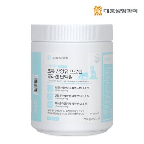 대웅생명과학 초유 산양유 프로틴 콜라겐 단백질 210g 1통