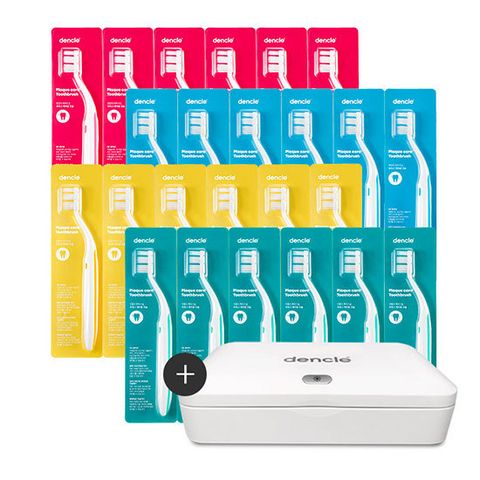 덴클 올인원케어칫솔24개+UVC살균기