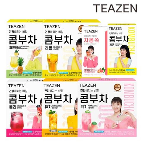 티젠 콤부차 30스틱*2박스+레몬10스틱+자몽쏙10스틱