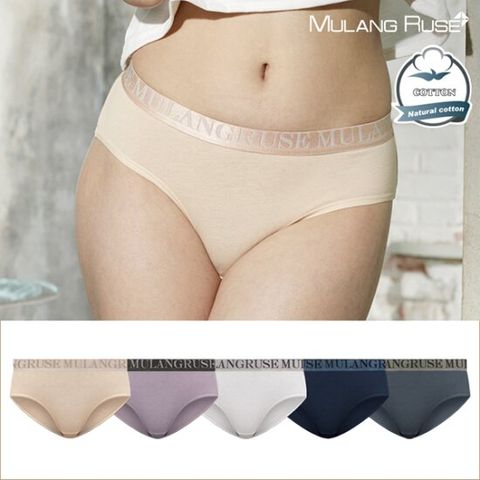 아웃밴드 면스판 여성 삼각팬티 5매입 세트
