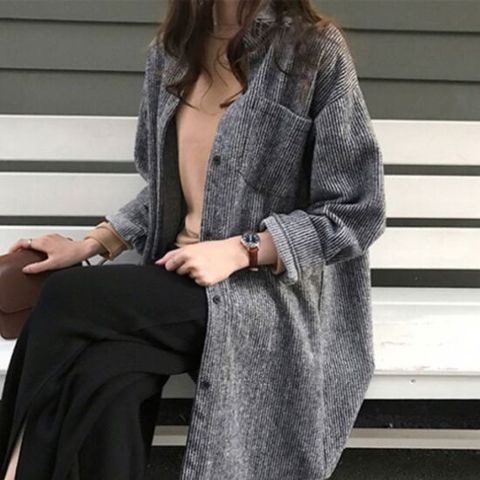 자켓 캐주얼 롱가디건 따듯한옷 가을봄외투 간절기자켓