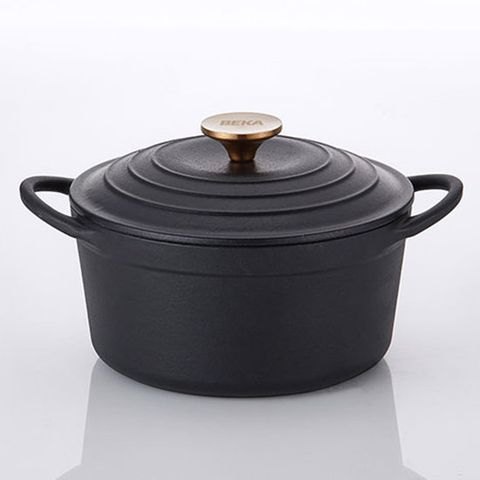 베카 시즈닝 무쇠냄비 20cm 양수냄비