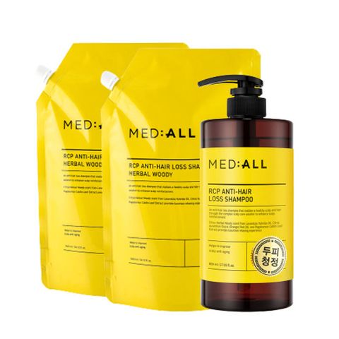 메디올 샴푸 800ml 1개+리필1600ml 2개 우디향