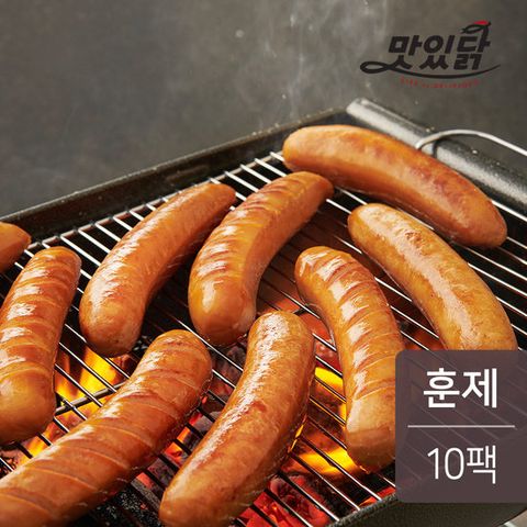 [랭킹닭컴] 맛있닭 닭가슴살 프랑크소시지 훈제 10팩(1kg)