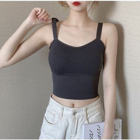 여자브라탑나시 여성 브라탑나시 4컬러 1P 이너 캡내장 탈부착
