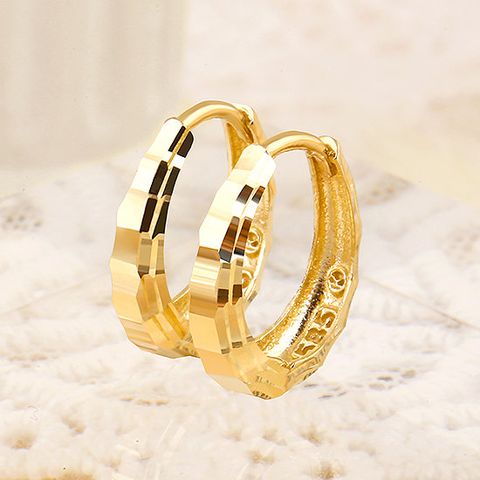 [제메이스] 14K 엣지 볼류머 귀걸이