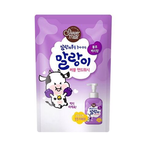 [애경]샤워메이트 말랑이 버블 핸드워시 블루베리향 리필 250ml