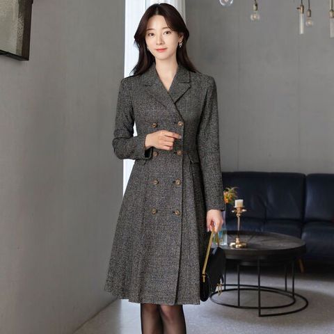 [시크라인] 모데드 체크 원피스