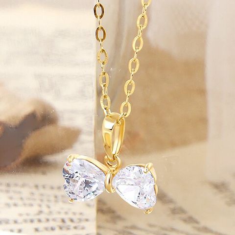 [제메이스] 14K 리본 목걸이