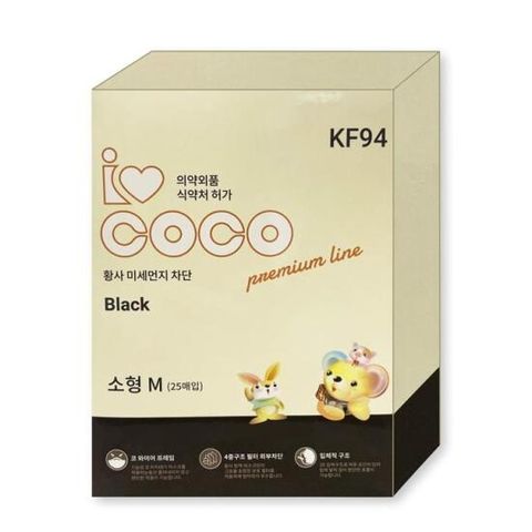 아이코코 KF94 소형 아동 마스크 50매
