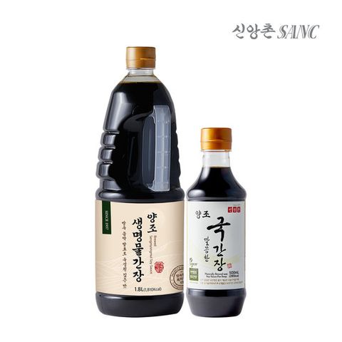 [신앙촌] 양조 생명물간장 1.8L +깔끔한 국간장 500ml