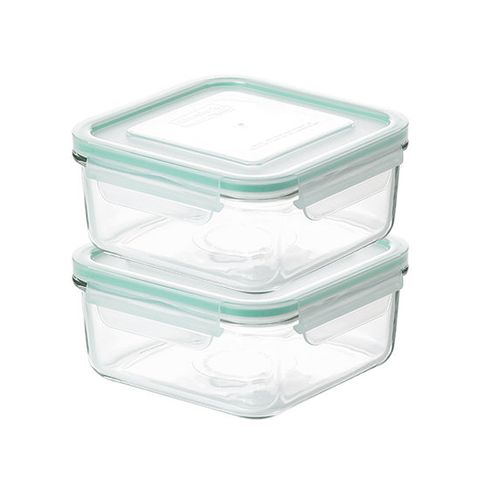 글라스락 클래식 그린 정사각 1200ml 2조 세트