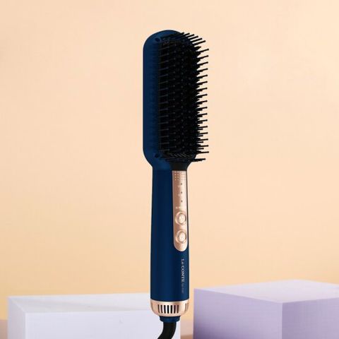 르꽁뜨 고데기 펌 에어브러시 SSK005HI 로얄블루 뿌리볼륨 다운펌 프리볼트 에어브러시 1개
