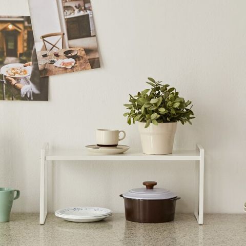 클리벤 다용도 플레이트 스틸 선반정리대 1단