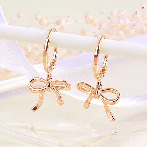 [제메이스] 14K 리본 원터치 귀걸이