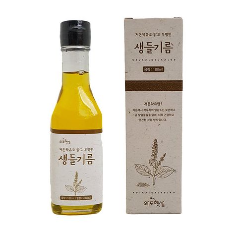 국내산 들깨 고흥 생들기름 180ml
