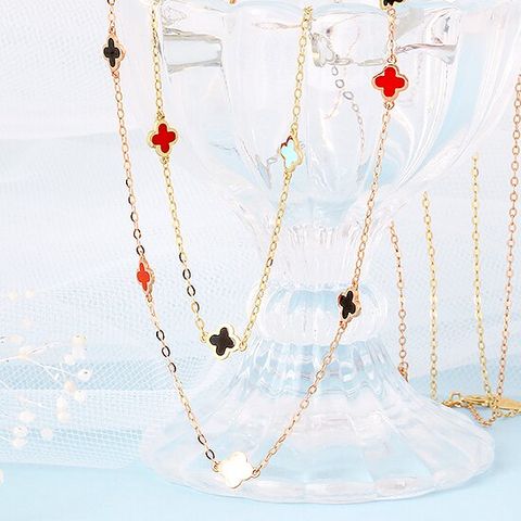 [제메이스] 14K 미니크로바 목걸이_42cm