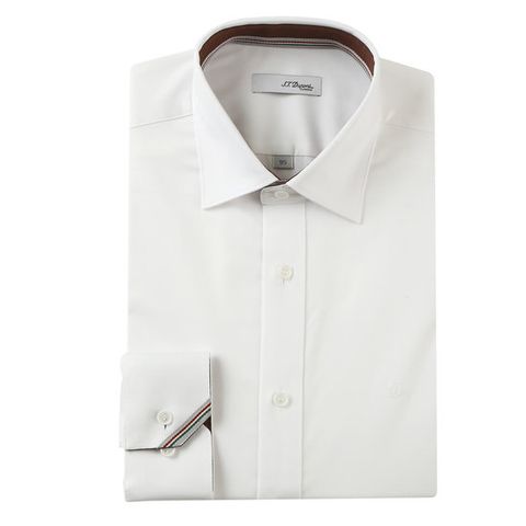 [ 롯데백화점 ][에스티듀퐁(셔츠)]대전FW/화이트 슬림핏 비침없는 면스판 포인