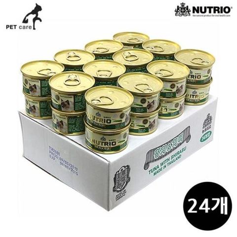 뉴트리오(CAT) 캔 80g (참치.치어) (24개입) (1박스)