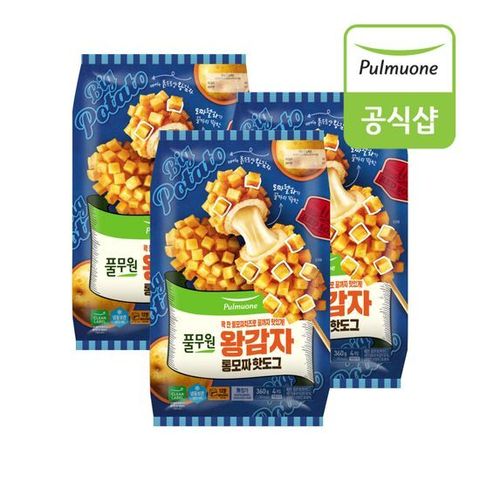 [풀무원]풀무원 왕감자모짜렐라핫도그 x 12개 (4개입 x 3봉)