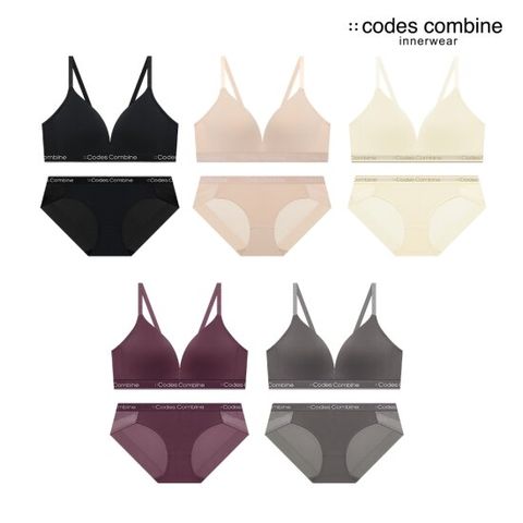 컴포트 푸쉬 브라 팬티 세트 5Colors