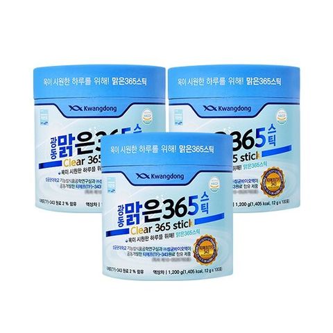광동맑은365 스틱 3통(300포)