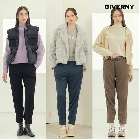 [지베르니] 융기모 조거 팬츠 3종(23FW)
