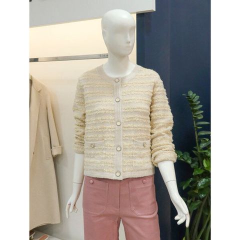 [나이스클랍][나이스클랍]라운드넥 글리터링 포켓 가디건(A234PW