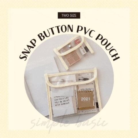 [이거찜] 뚝딱이 PVC 파우치 투명 손가방 숄더백 미니백 이너백