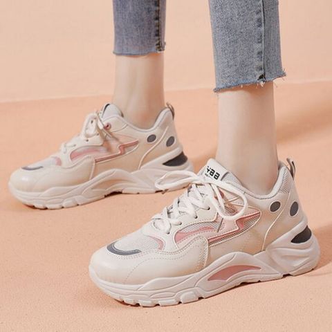 [베리슈]여성 색깔 예쁜4.5cm 키높이운동화 어글리슈즈 런닝화
