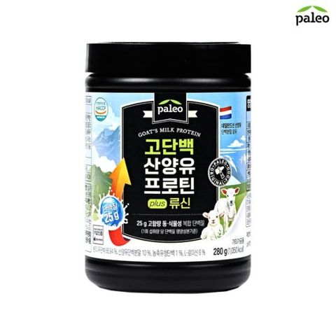 D_팔레오 고단백 산양유 단백질 프로틴 plus류신 280g 1통